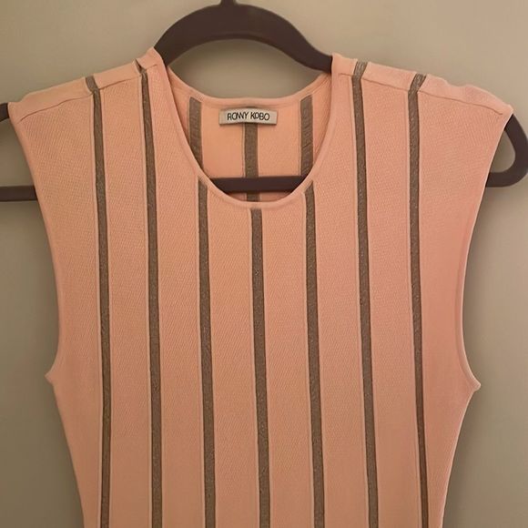 Blush Ronny Kobo Bandage Dress with Flared Hem, Size XS - Picture 4 of 5